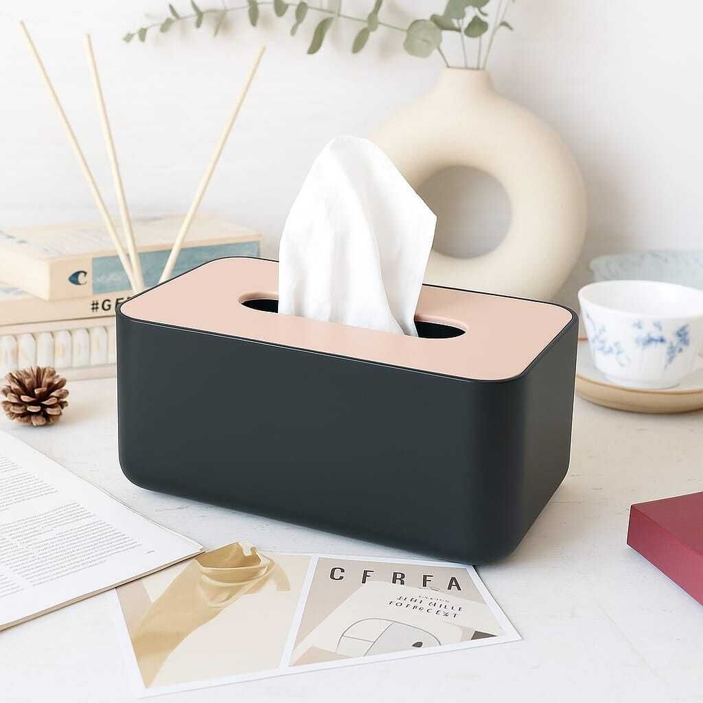 Tissue Box Holder,Car Decor , Home , Hotel , Dining Table , PACK OF 1 Vehicle Tissue Dispenser-image-46