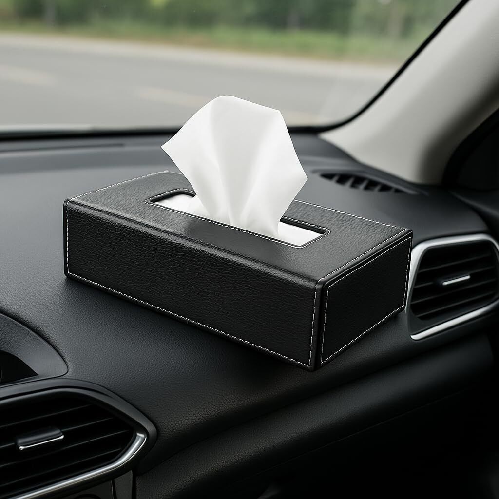 Leather Car Tissue holder Box/Napkin Box FXC8 Vehicle Tissue Dispenser