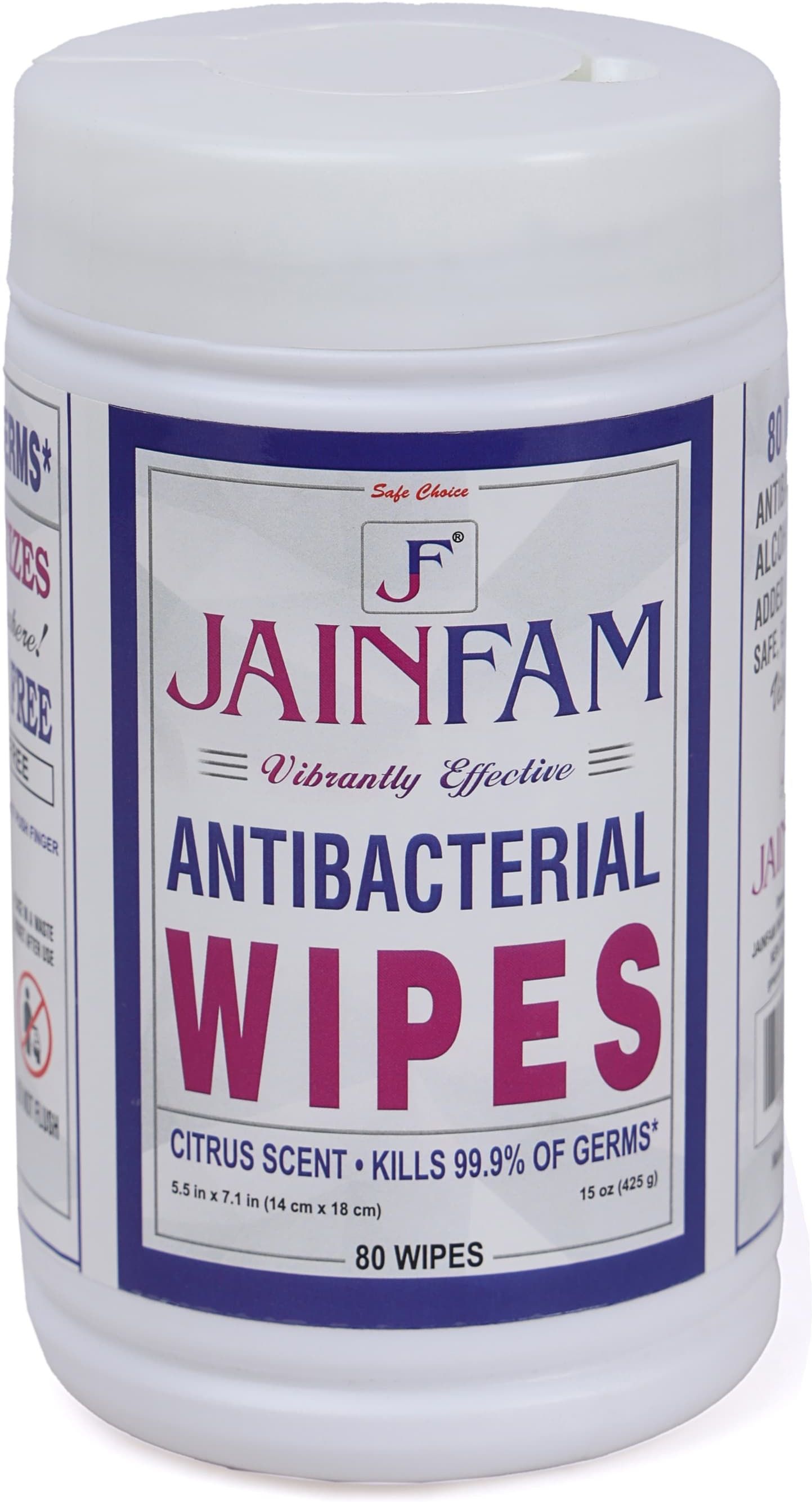 ANTIBACTERIAL WIPES | SAFE AND CHLORINE FREE | CLEAN AND SANITIZES | 80 WIPES Vehicle Tissue Dispenser