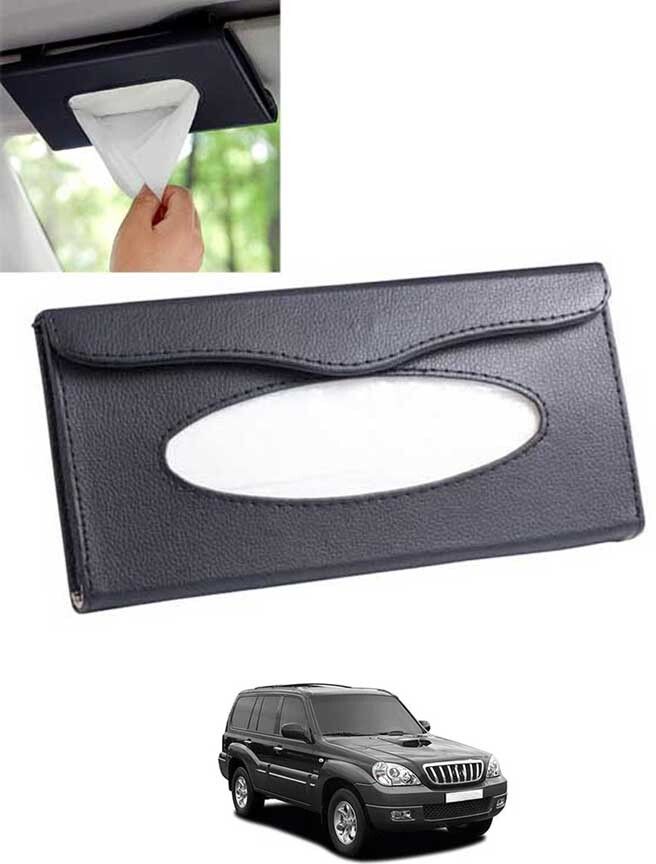 Universal Leatherite Black Rectangle Tissue Paper Box/Dispencer For Car-264 Vehicle Tissue Dispenser-image-44