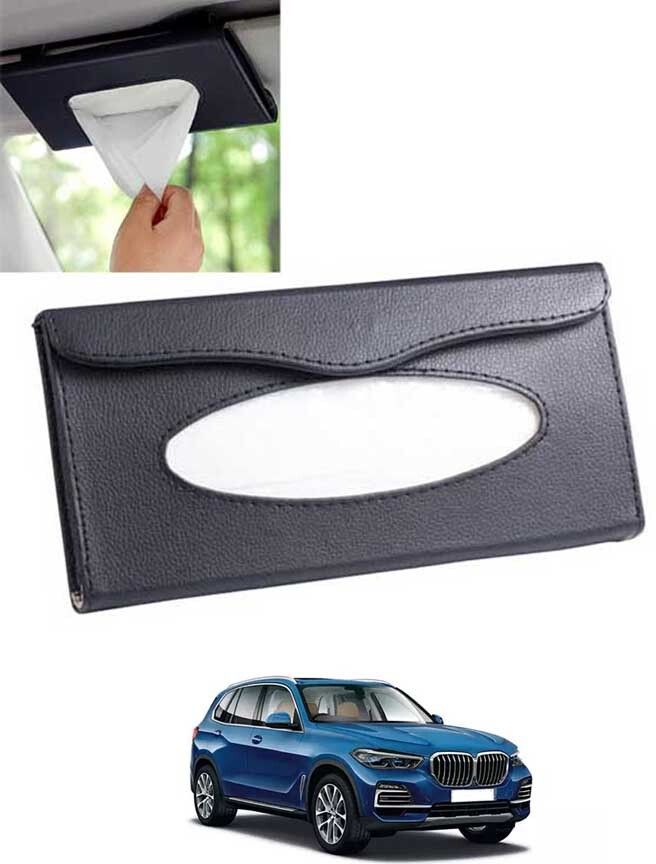 Universal Leatherite Black Rectangle Tissue Paper Box/Dispencer For Car-312 Vehicle Tissue Dispenser-image-47