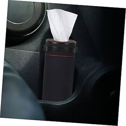 concrew Tissue Paper Holder for Car, Cylinder Tissue Box Vehicle Tissue Dispenser-picture-10