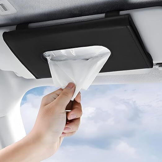 shigoshree Sun Visor Car Tissue Holder – Napkin Organizer Dispenser for Easy Access Vehicle Tissue Dispenser-picture-23