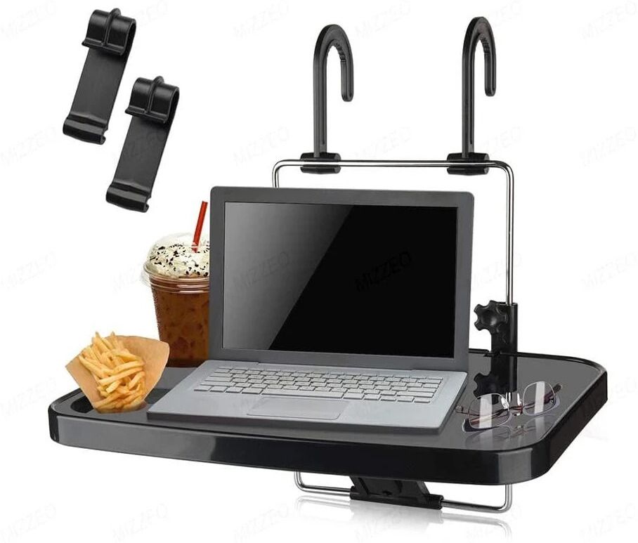 Multipurpose 2 in 1 Car Tray Table Car Retractable Tray Plate Car Steering Table Cup Holder Tray Table