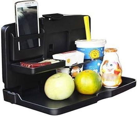 Car Interior Dining Tray Back Seat Folding Table with Drink and Food Cup Holder Cup Holder Tray Table-image-47