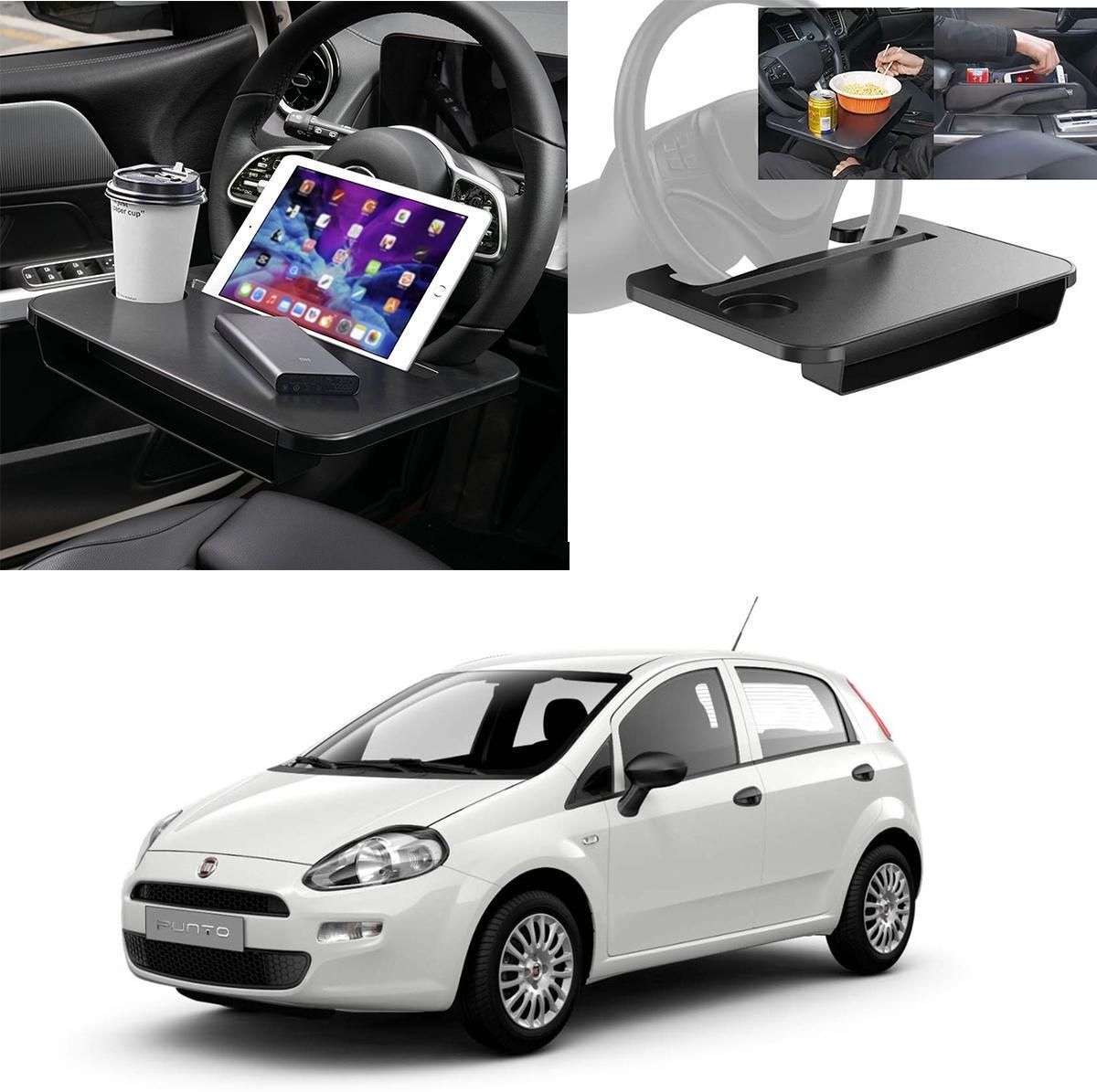 FT-06 Dual purpose Car Steering Wheel Rack desk For Fiat Punto Cup Holder Tray Table-image-17