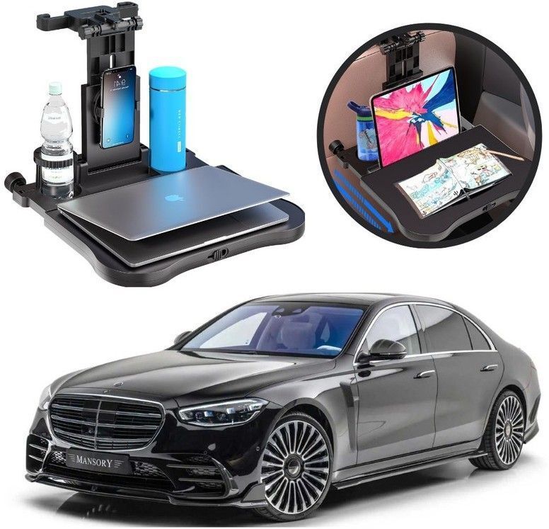 Car Back Seat food Tray Table For MERCEDES-BENZ ML-250 350 Cup Holder Tray Table-image-38