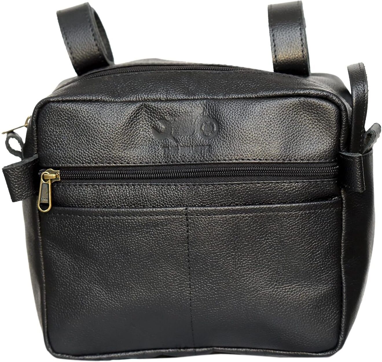 the bikerz Grab Handle Leather Bag for Thar, Jimny, Jeep Wrangler & Gypsy - BLACK Trunk Organizer-picture-15