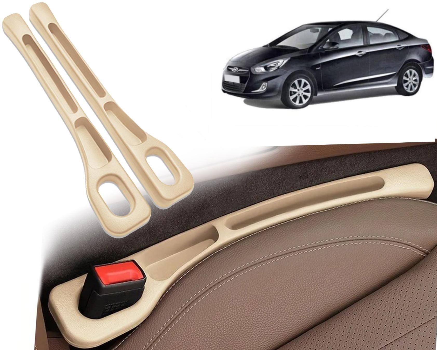 BGG159 2 Pcs Light Weight Car Seat Gap Filler (New storage slot)Verna Fluidic Trunk Organizer-image-28