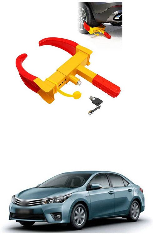 car wheel tyre lock clamp heavy duty anti theft protective for cor-olla al-tis wheel lock