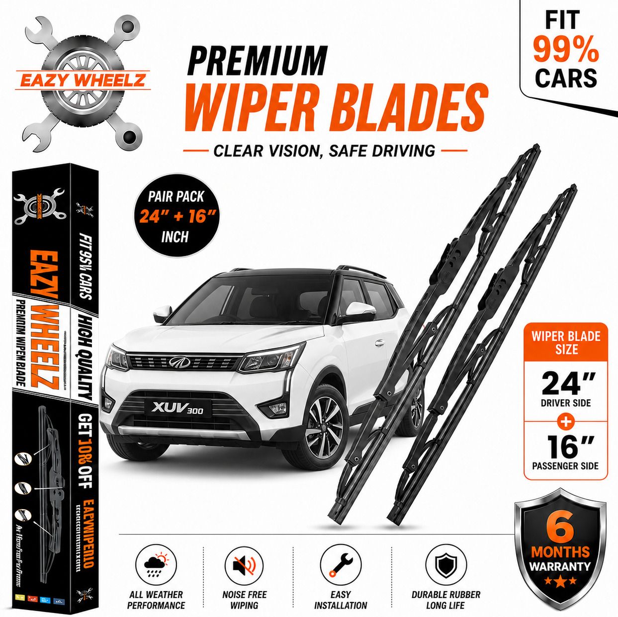 eazy wheelz Windshield Wiper For MAHINDRA XUV 300-picture-15