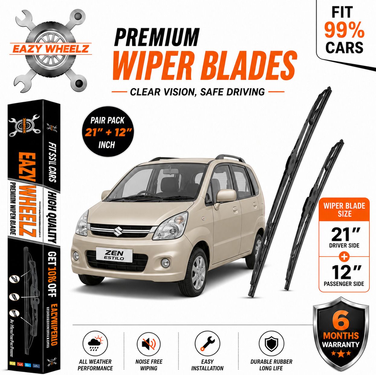 Windshield Wiper For Maruti Zen Estillo LX-image-22