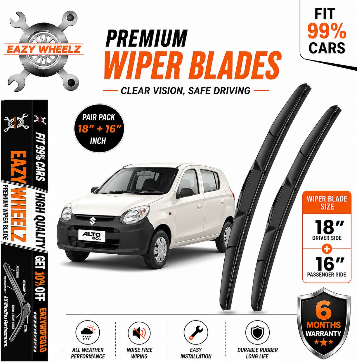 eazy wheelz Windshield Wiper For Maruti Alto 800-picture-33
