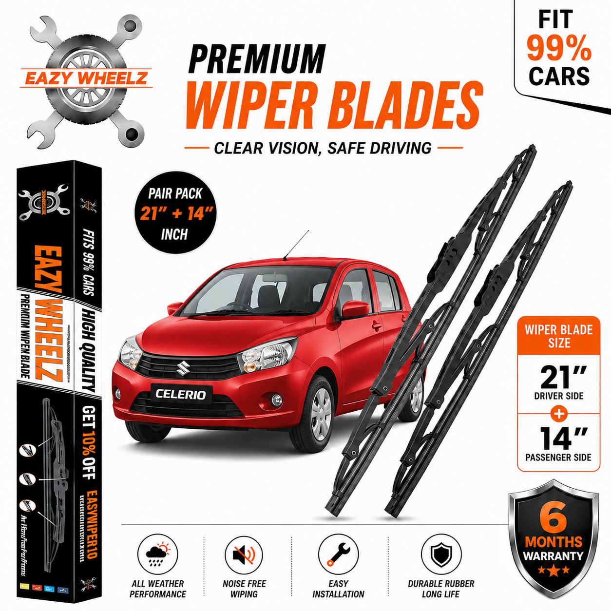 eazy wheelz Windshield Wiper For Maruti Celerio-picture-29