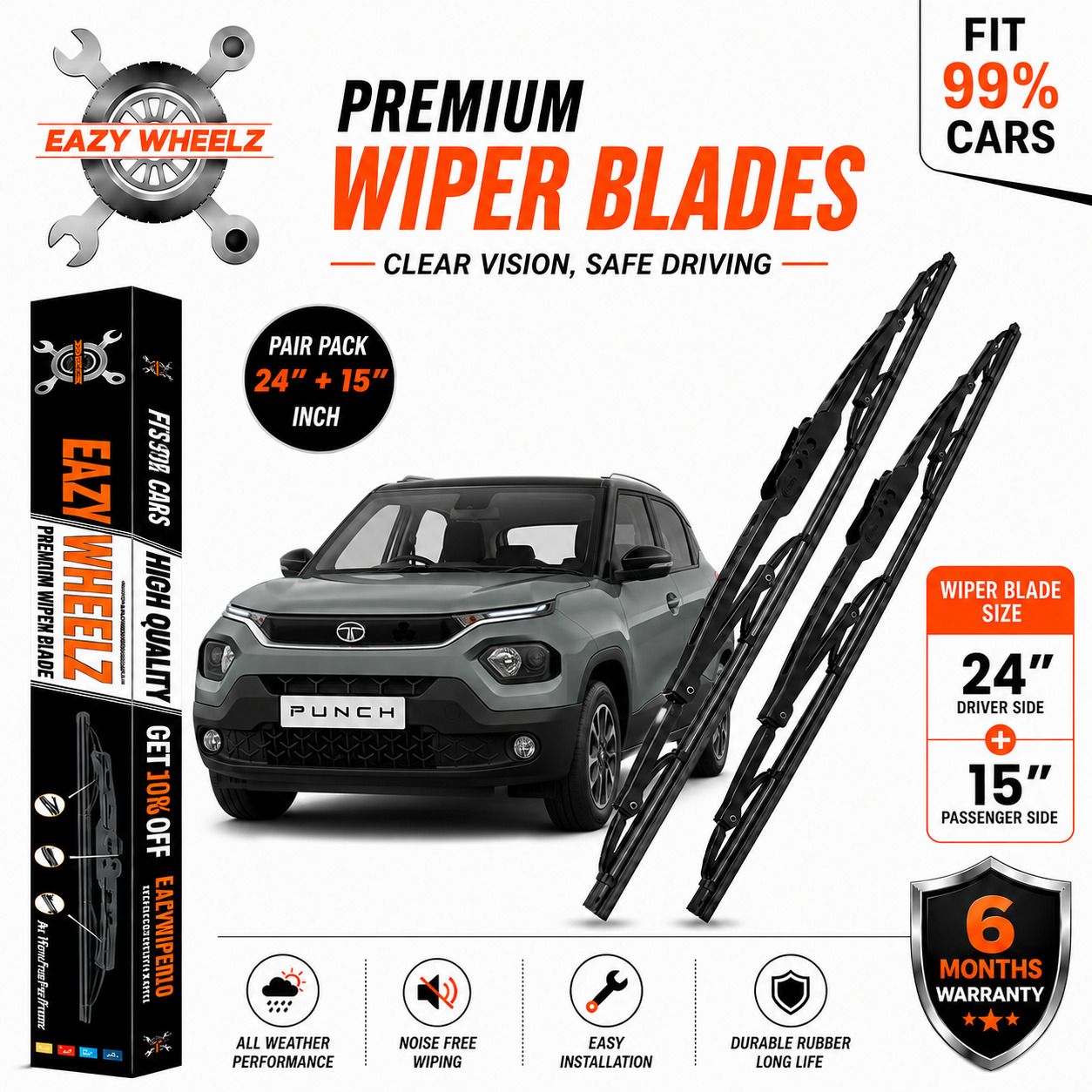 eazy wheelz Windshield Wiper For Tata Punch-picture-38