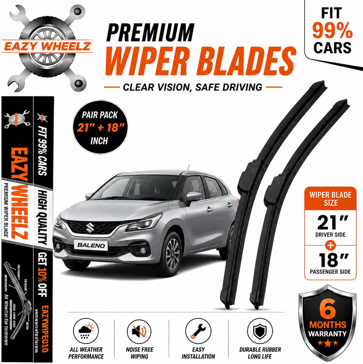 eazy wheelz Windshield Wiper For Maruti Baleno-picture-17
