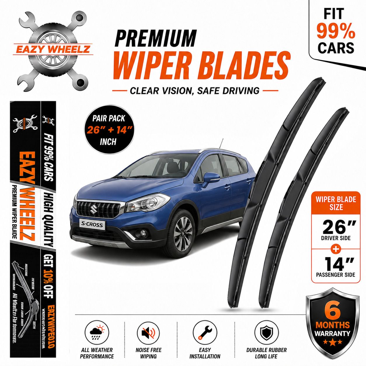Windshield Wiper For Maruti S-CROSS, S-Cross DDiS 200 Alpha, S-Cross DDiS 200 Delta, S-Cross-image-10
