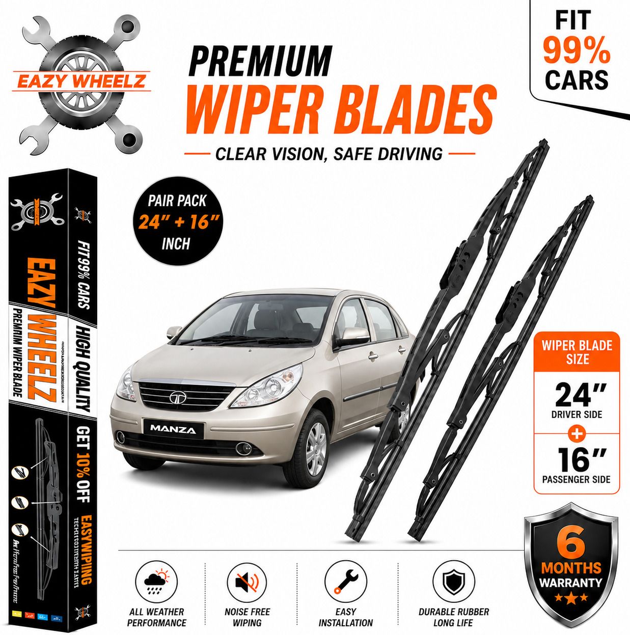eazy wheelz Windshield Wiper For Tata Manza-picture-23