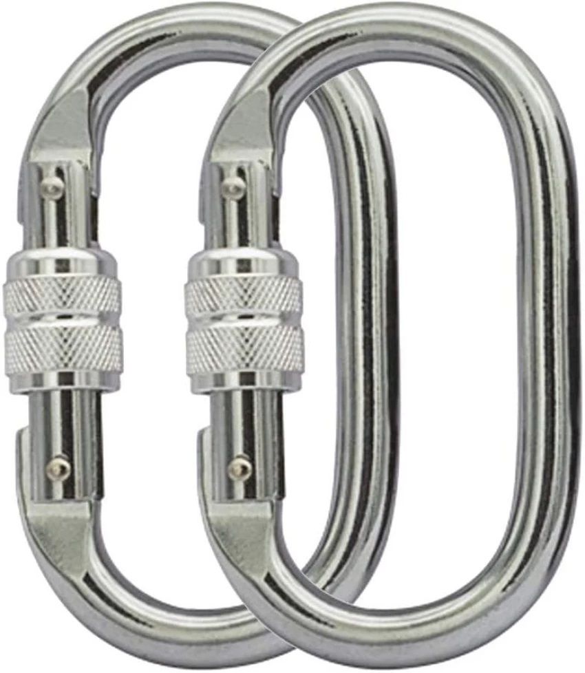 Heavy Duty Locking Carabiner 23 kN for Rigging, Ropes, Hammock Locking Carabiner Locking Carabiner-image-42