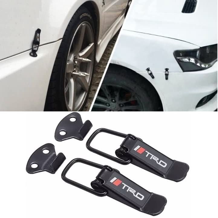 TRD Car Bumper Security Hook Lock Clips Kit Locking Carabiner-image-18