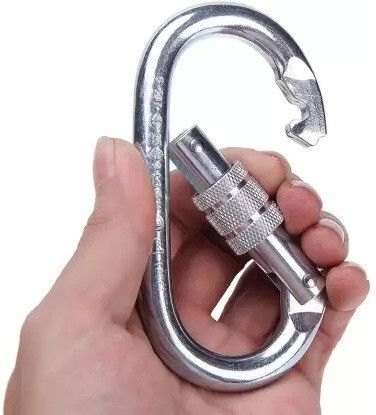 Stainless Steel Snap Hook Carabiner Screw 10mm for Ropes Locking Carabiner-image-32