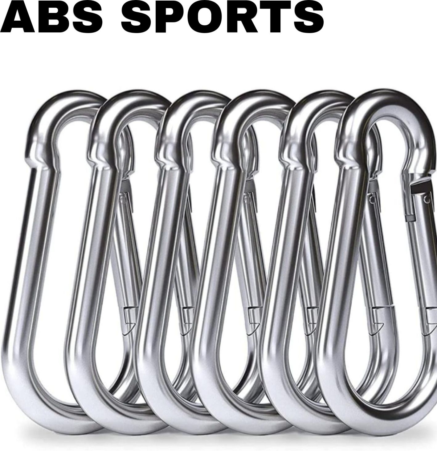 Heavy Duty 8MM Thick S.S Snap Hook for Hiking/Camping/GYM Locking Carabiner Locking Carabiner