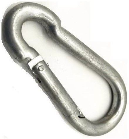 saifpro Safety Lock Snap Hook for Rope, (Galvanized M12- 4pcs) Spring Snap Hook Locking Carabiner-picture-5
