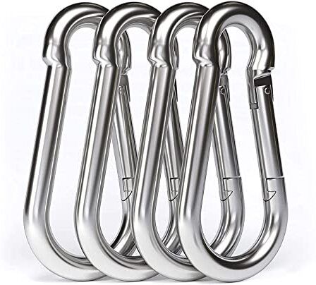 abssports Heavy Duty Stainless Steel Carabiner Snap Hook for Outdoor Hiking, Gym Use. Locking Carabiner-picture-39