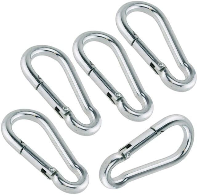 8mm Carabiner Snap Hook Pack of 5 Multipurpose Hook for Gym & Home Utility Locking Carabiner-image-30