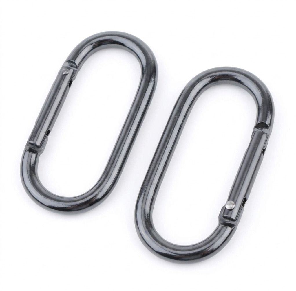 capo Oval Carabiner Set- Heavy Duty Metal Link of Keychain,Backpack & EDC (Pack of 2) Locking Carabiner-picture-1