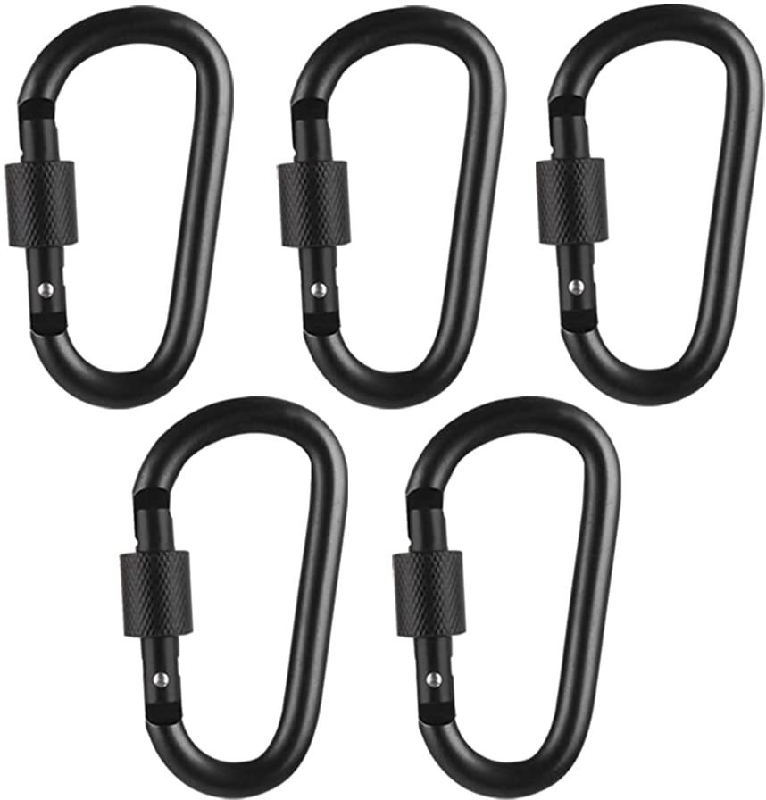 palay Carabiner Clip with Screw Lock, Heavy Duty Aluminum Alloy Locking Carabiner image 1