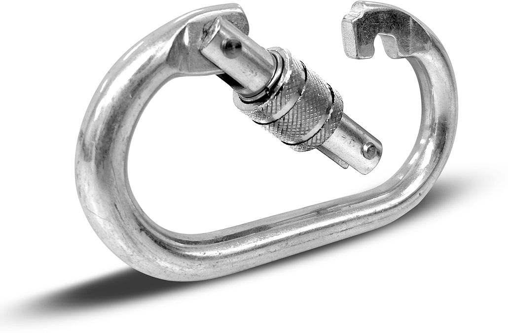 Heavy-Duty 10MM Stainless Steel Oval Carabiner Screw Lock Snap Hook for Camping Locking Carabiner-image-28