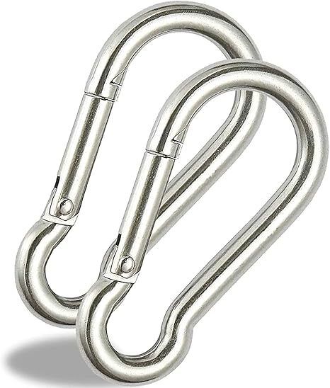 Snap Hook Lock for Climbing, Snap Hook for Rope, Outdoor Sports (Pack of 2) Locking Carabiner-image-9