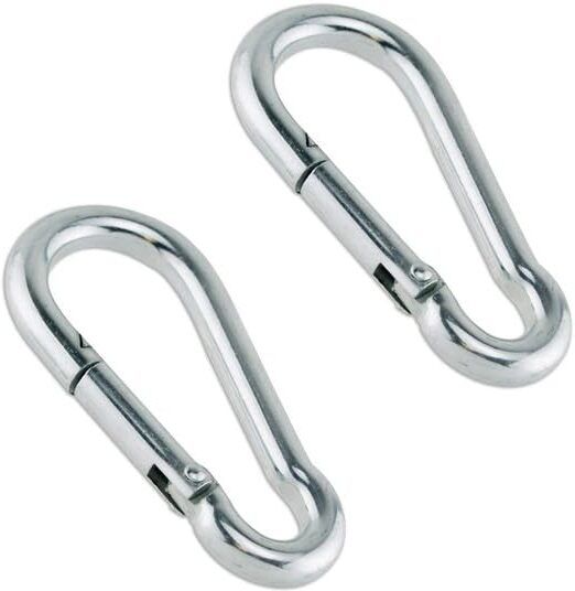 8mm Carabiner Snap Hook (Pack of 2) Multipurpose Hooks for Home & Gym Locking Carabiner-image-30