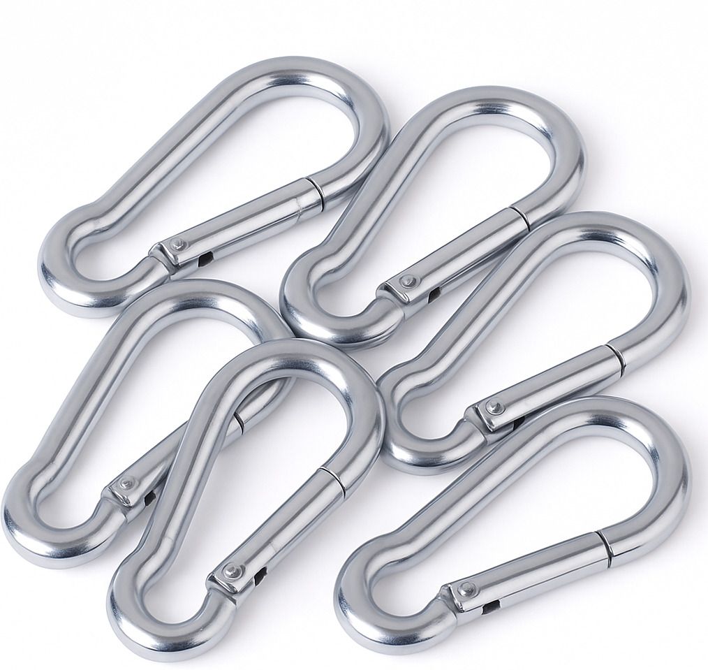 Heavy Duty Stainless Steel Carabiner Spring Snap Clip Link Hooks Locking Carabiner-image-28