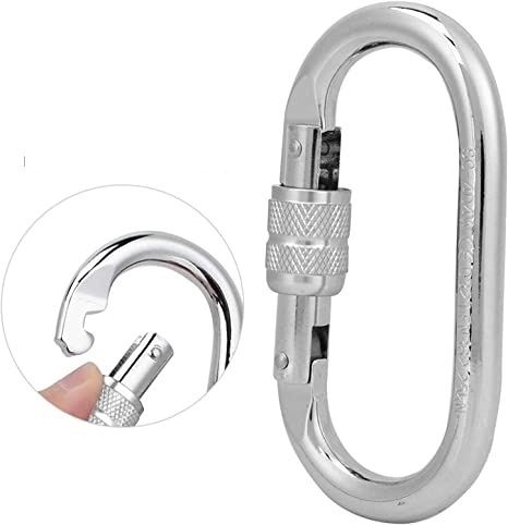 fitcozi High Quality 10mm Screw Locking Snap Hook Locking Carabiner-picture-18