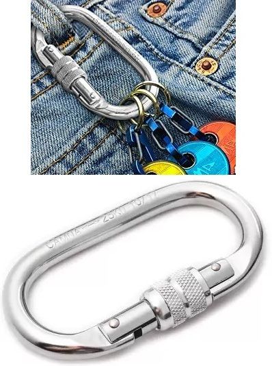 Shape Hook Heavy Duty Climbing Carabiner Hanging Locking Carabiner-image-34