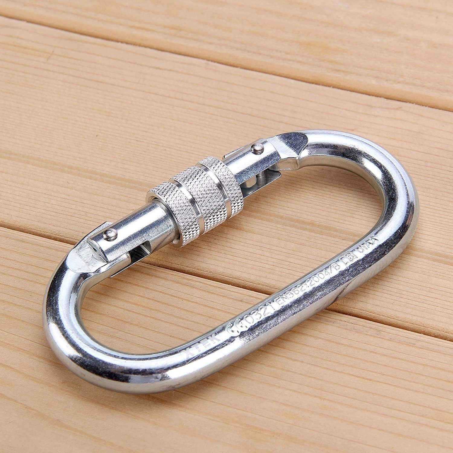 Stainless Steel Oval Snap Hook with Screw Lock Locking Carabiner-image-39
