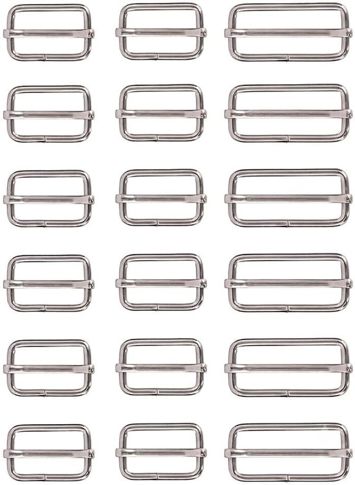 symkard Slide Buckle Metal Triglide Slides Rectangle Adjustable for Strap, Backpack Carabiner-picture-34