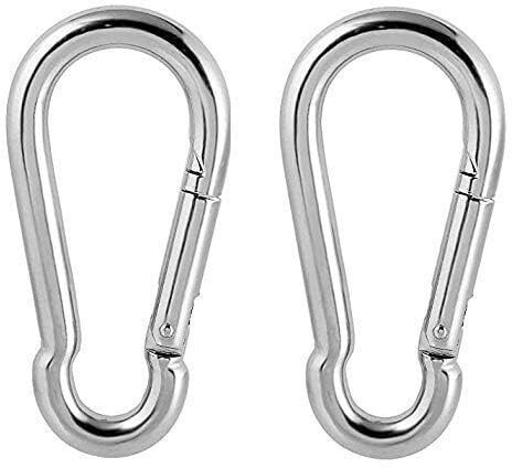 Carabiner Snap Hook for Home/Gym Machine Cable Connector (2) Locking Carabiner-image-35