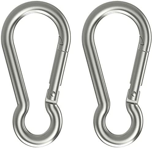 3.5" Metal Spring Snap Hook Carabiner {Pack of 2} Locking Carabiner-image-26