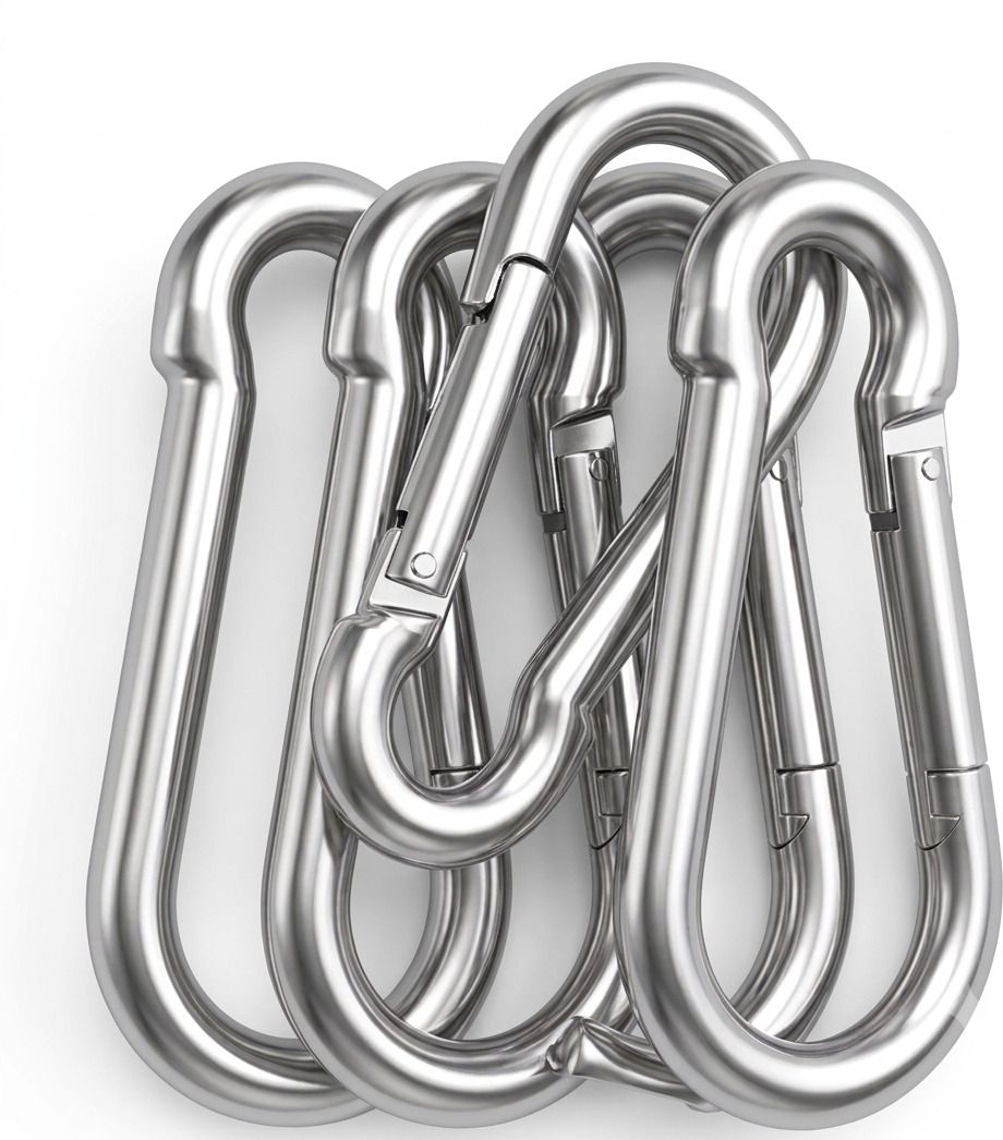 fit fusion Stainless Steel Snap Hook Heavy Duty Safety Lock Cable Locking Carabiner-picture-21