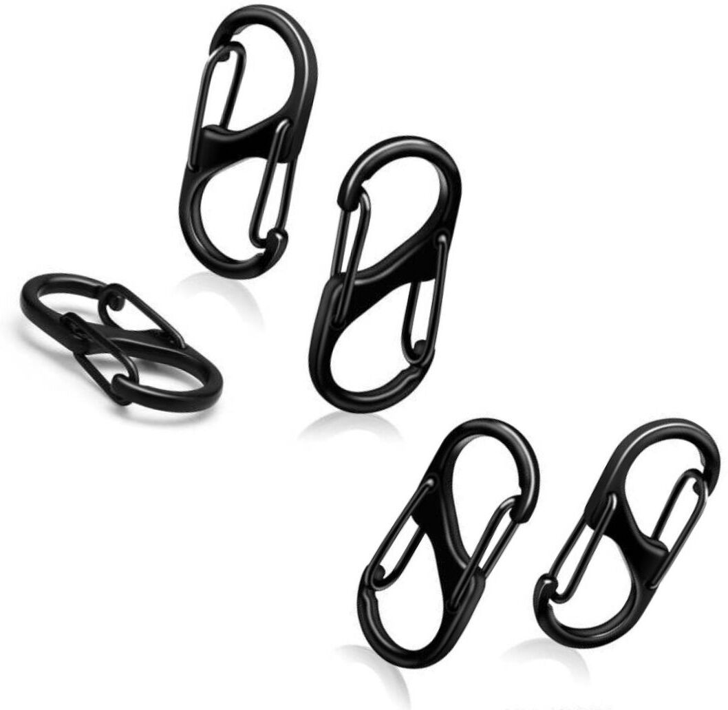 5 Pcs S Biner Zipper Clips Anti Theft,Zipper Locks for Backpacks Clip Locking Carabiner-image-20
