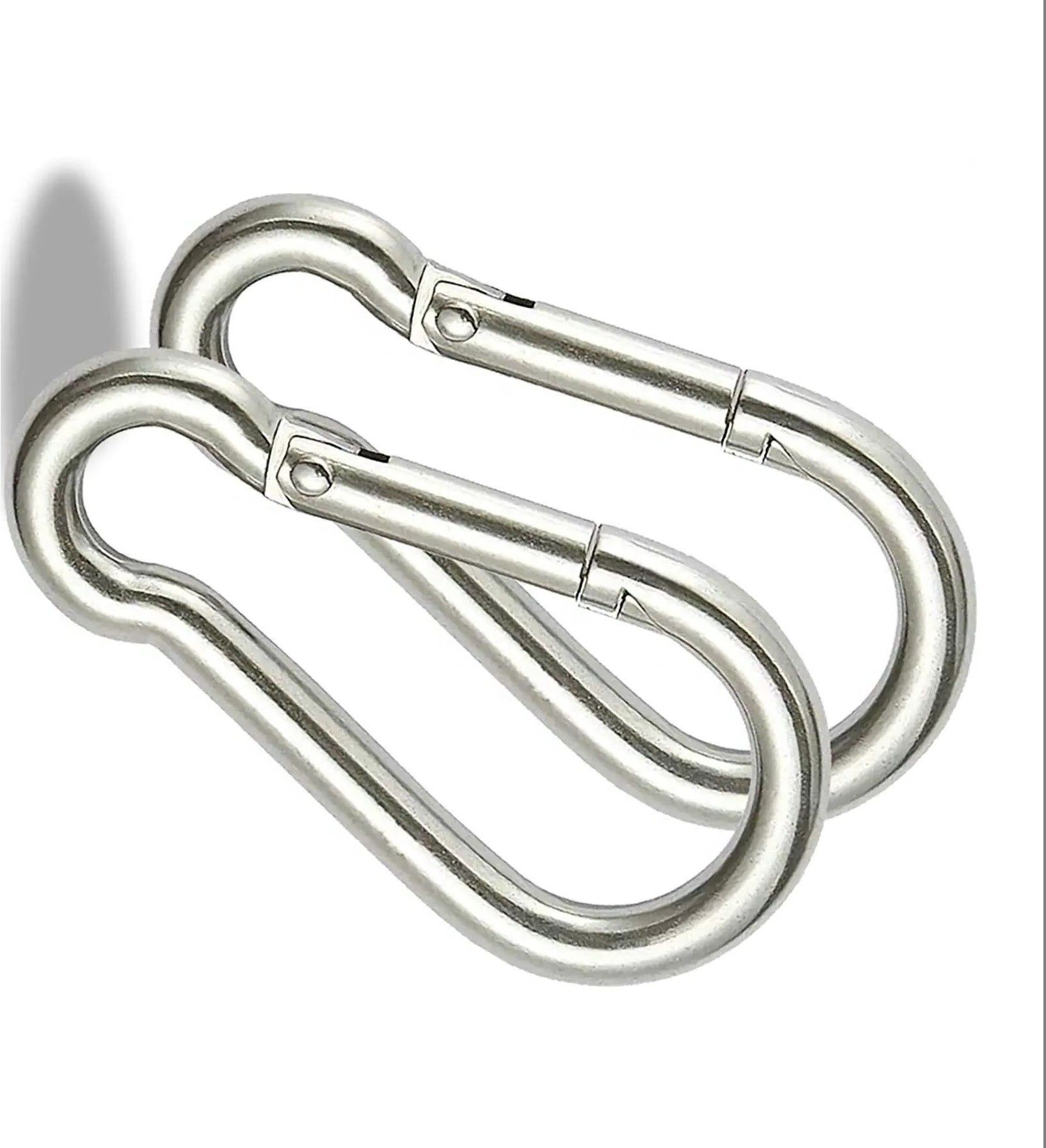 saifpro Safety Lock Snap Hook for Rope, (Stainless Steel M12- 2pcs) Spring Snap Hook Locking Carabiner-picture-6
