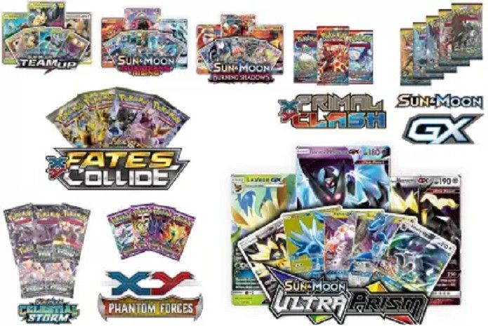Sun & Moon Booster Cards 36 Pack ( GX, Celestial Storm, Xy Fates Collide, Team Up, Burning Shadows, XY Phantom Forces, Guardians Rising, XY-Primal Clash, Ultra Prism )-image-40