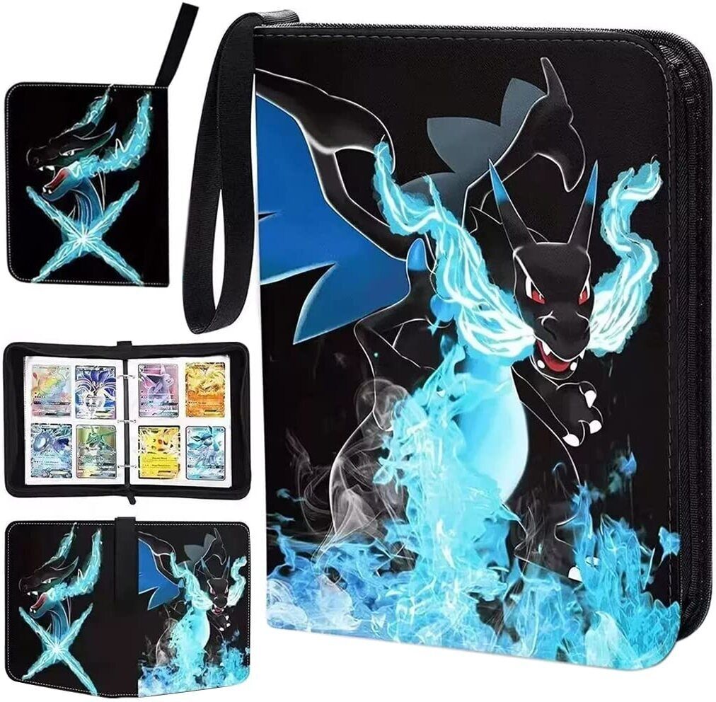patpat Poke-mon Binder, Poke-mon Cards Album for 400 Poke-mon Cards Cartoon Prints-picture-25