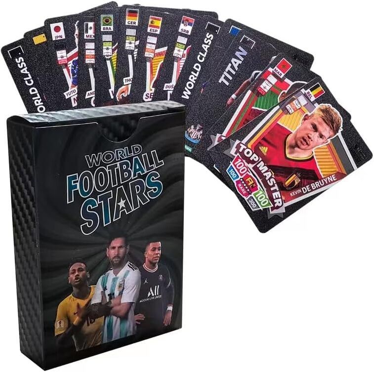 55 Black Football Star Cards English Limited Edition Football Cards-image-30