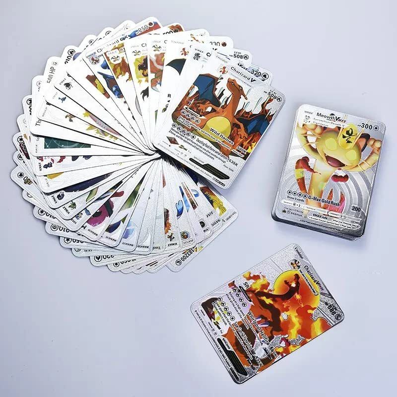 crazybuy silver Foil Cards TCG Box - V Series Cards Vmax GX Rare card (10 Silver)-picture-42