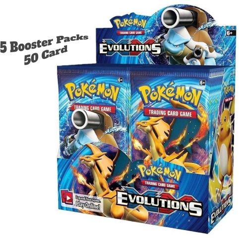panshub EVOLUTIONS Pocket Monsters Trading Card Game Booster Packs for Kids-picture-34