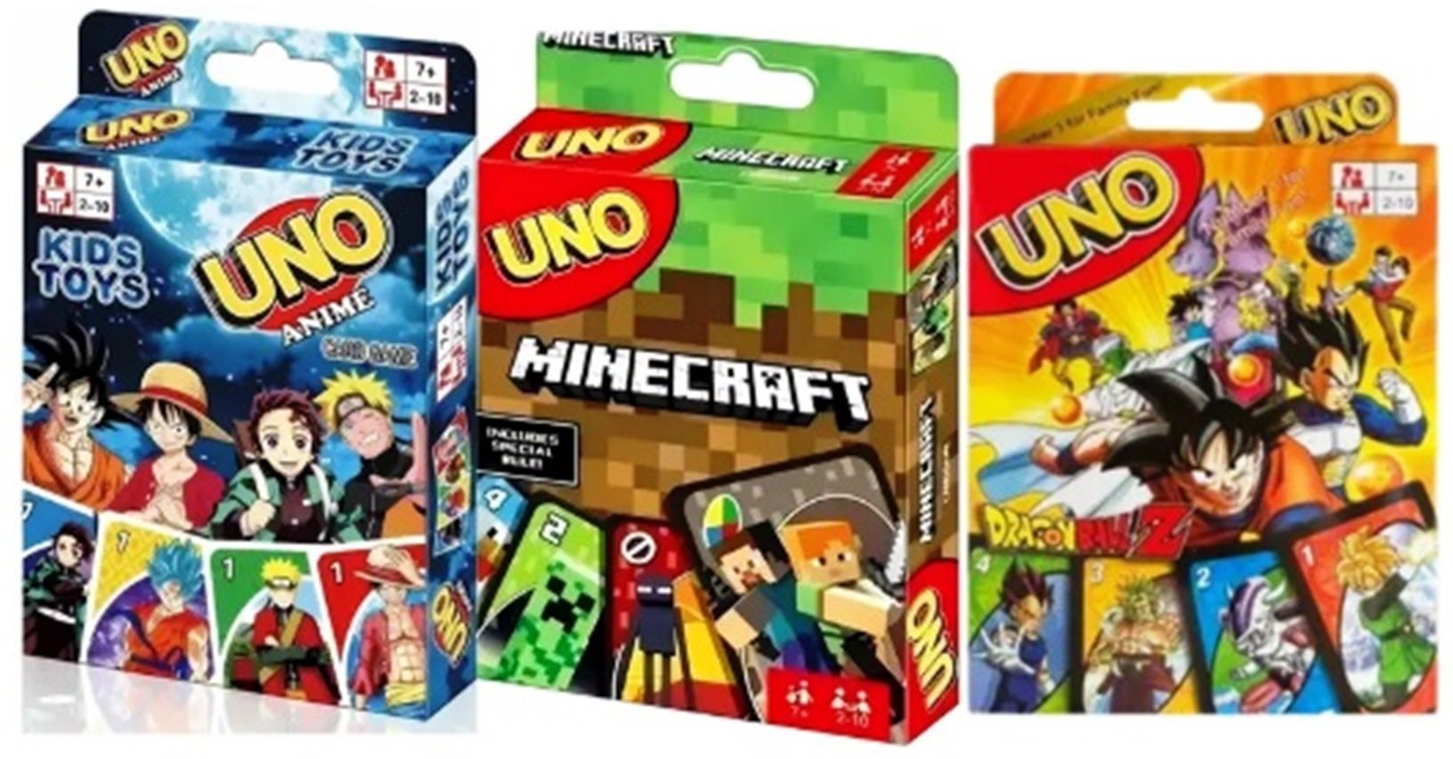 gift collection UNO Anime | UNO Minecraft & UNO Dragon Ball Z Card Game With Special Rules-picture-11